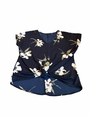 WEST KEI blue floral blouse